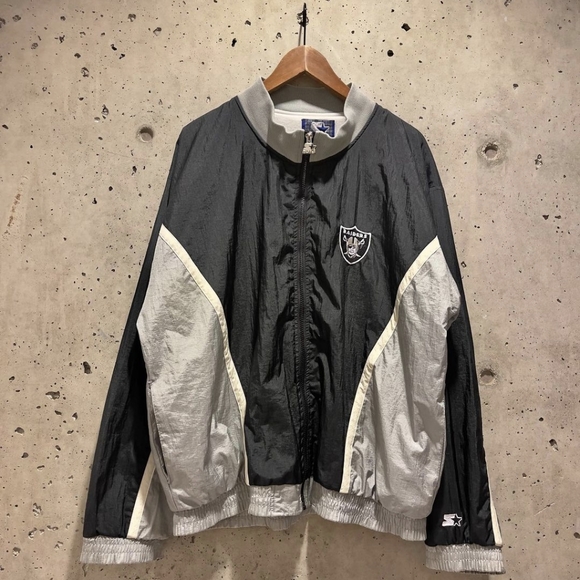 Oakland Vegas LA Raiders Vintage starter zip jacket - Picture 2 of 3